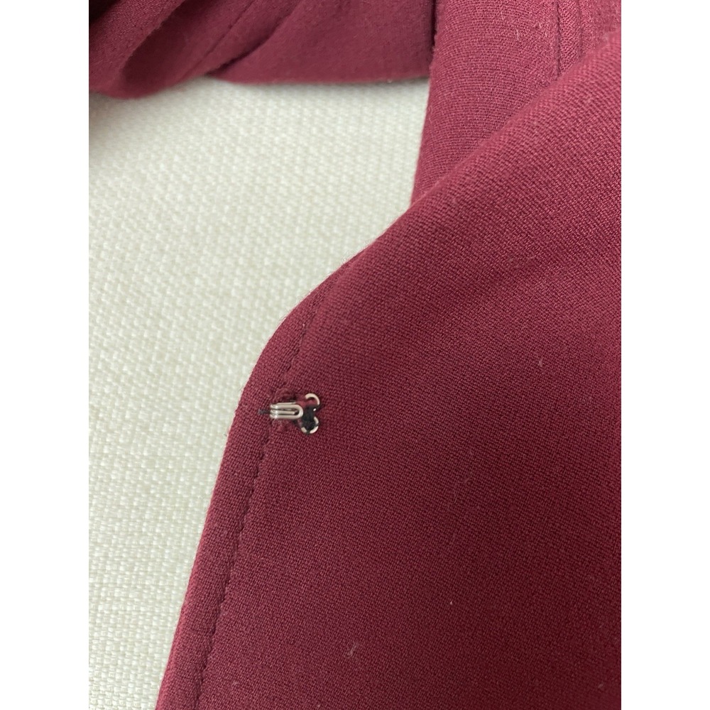 TAHARI Arthur S. Levine Women's Burgundy Blazer Jacket Size 6 Lined Career - Picture 12 of 13
